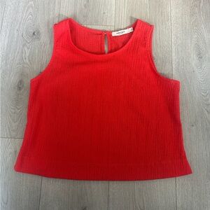 Red Sleeveless Top